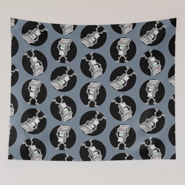 Item preview, Robot Holding Drum Machine Mono Tint designed and sold by AtomicMalibu.