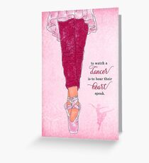 Ballet Dancer Greeting Card