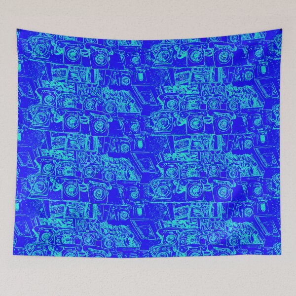 Item preview, Vintage retro rotary phones abstract by Iritof designed and sold by iritof.