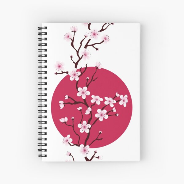 Aperçu de l'œuvre Coucher de soleil japonais fleur de cerisier créée et vendue par NomadicMarket.