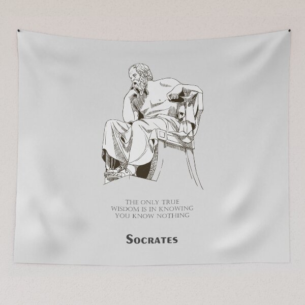 Item preview, Quote - The only true wisdom is in knowing you know nothing.- Stoicism - Socrates designed and sold by ArcFoundationCo.