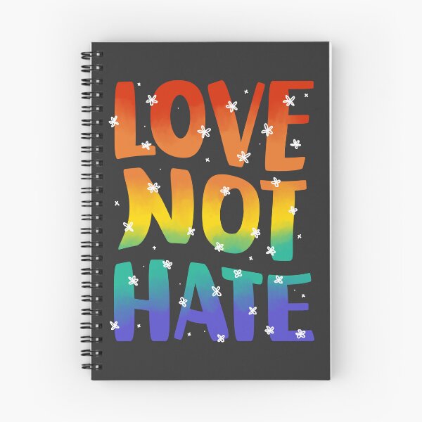 Item preview, Love Not Hate - Rainbow Flag Retro Floral Design designed and sold by AdelinePurdy.