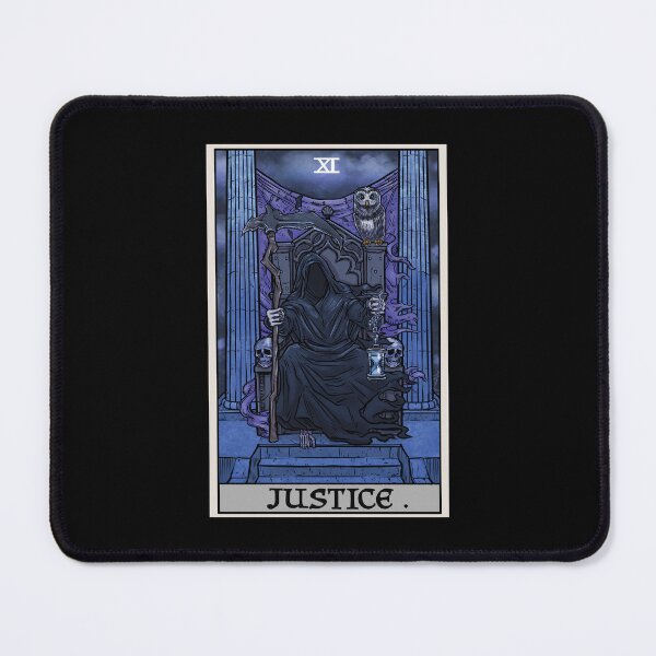 Item preview, Justice Tarot Card Grim Reaper Halloween Gothic Gift designed and sold by TheGhoulishGarb.