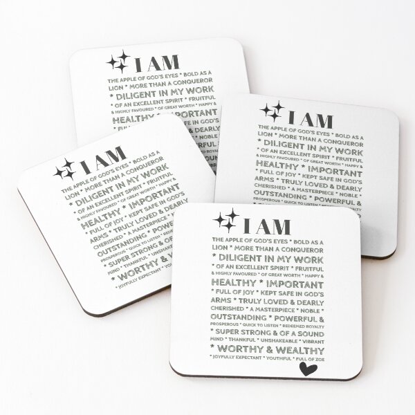 Item preview, I AM Positive Affirmations designed and sold by ImaginedCo.