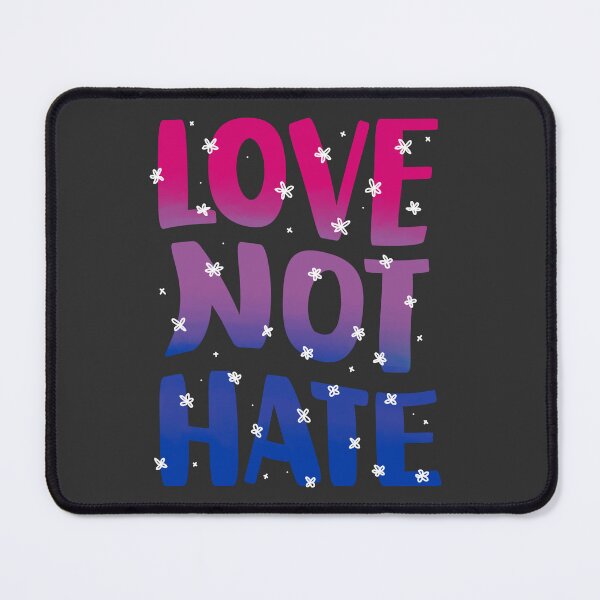 Item preview, Love Not Hate - Bisexual Flag Retro Floral Design designed and sold by AdelinePurdy.