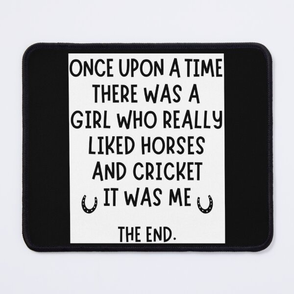 Item preview, A Girl Who Really Liked Cricket And Horses Sticker designed and sold by vergiekaerin.