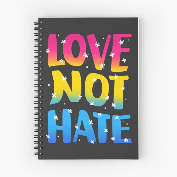 Item preview, Love Not Hate - Pansexual Flag Retro Floral Design designed and sold by AdelinePurdy.