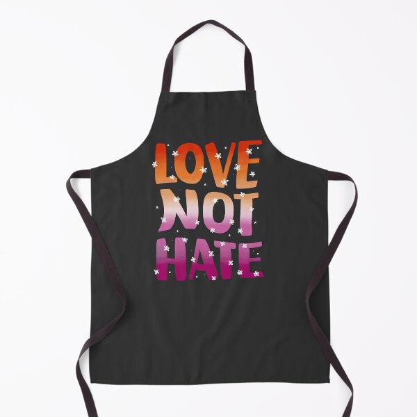 Item preview, Love Not Hate - Lesbian Flag Retro Floral Design designed and sold by AdelinePurdy.