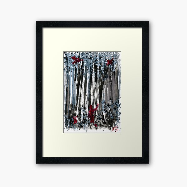 Lost in winter Framed Art Print