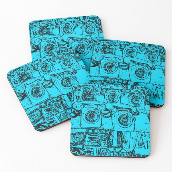 Item preview, Vintage retro rotary phones abstract by Iritof designed and sold by iritof.