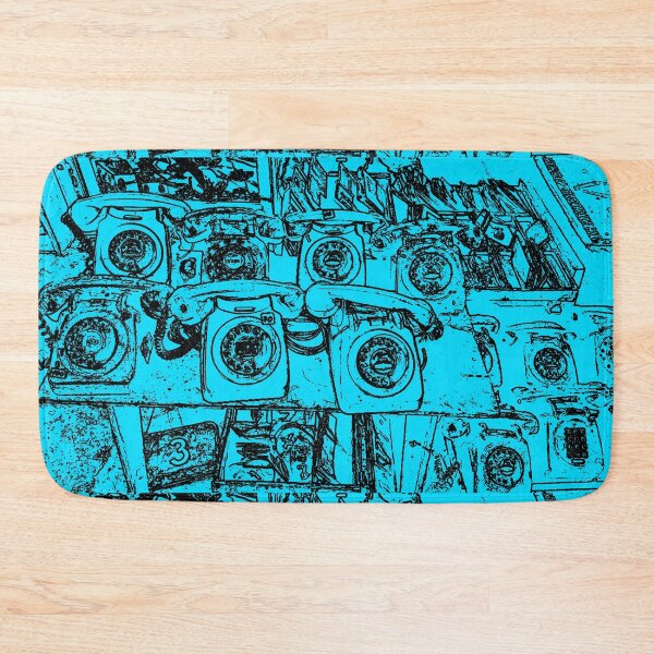 Item preview, Vintage retro rotary phones abstract by Iritof designed and sold by iritof.