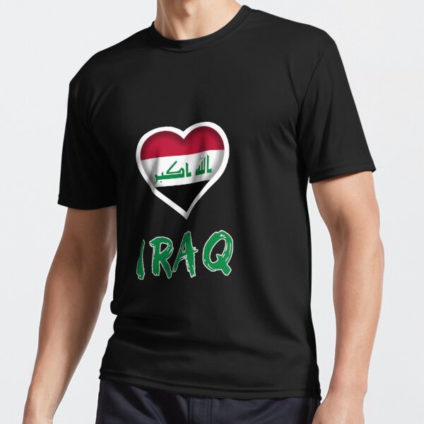Iraq,Iraq map,Iraq Flag,Flag of Iraq. Active T-Shirt