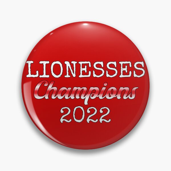 Item preview, Lionesses 2022 Winning Champions Female Red Football Design designed and sold by TrulyEpoque.