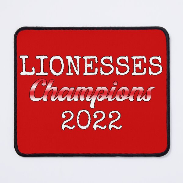 Item preview, Lionesses 2022 Winning Champions Female Red Football Design designed and sold by TrulyEpoque.
