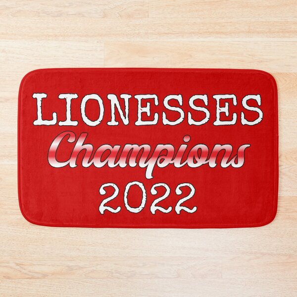 Item preview, Lionesses 2022 Winning Champions Female Red Football Design designed and sold by TrulyEpoque.