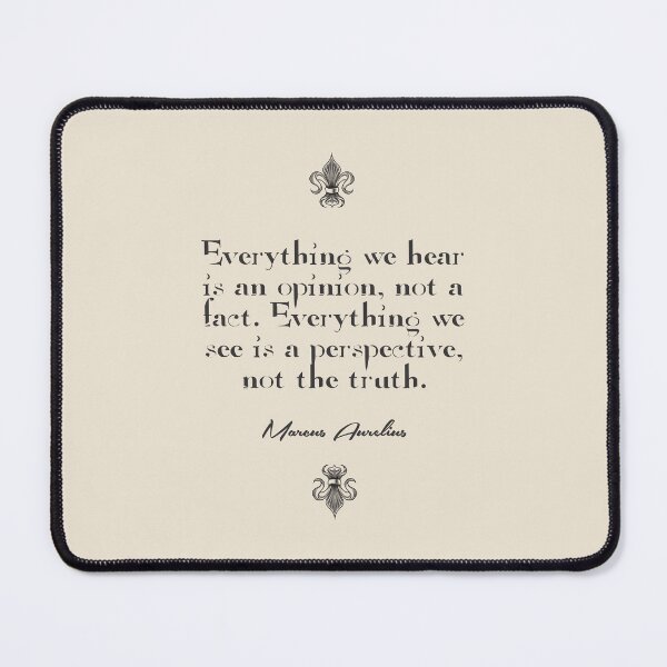Item preview, Marcus Aurelius - Stoic Caesar - Everything we hear is an opinion, not a fact. Everything we see is a perspective, not the truth... - Stoicism quote designed and sold by ArcFoundationCo.
