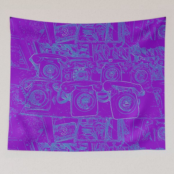 Item preview, Vintage retro rotary phones abstract by Iritof designed and sold by iritof.