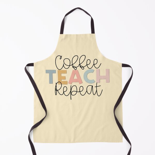 Item preview, Coffee Teach Repeat Muted Rainbow designed and sold by Eagerly Elementary Music.