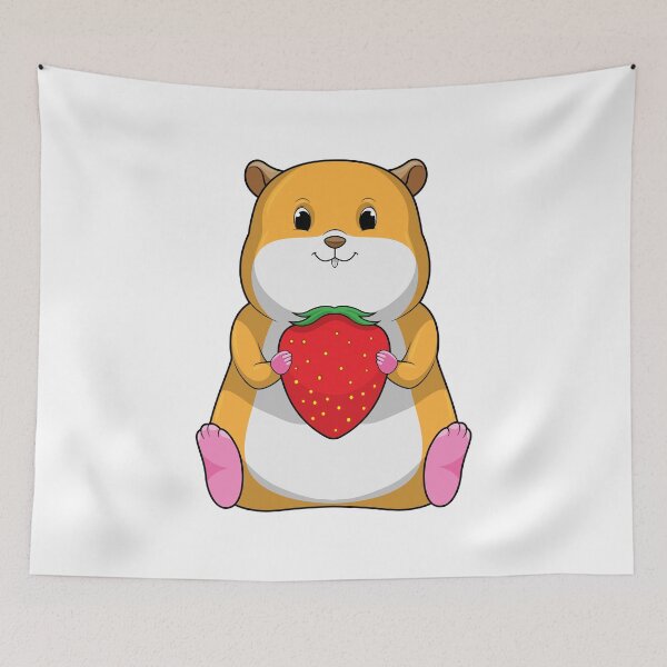 Item preview, Hamster with Strawberry designed and sold by Snabdesign84.
