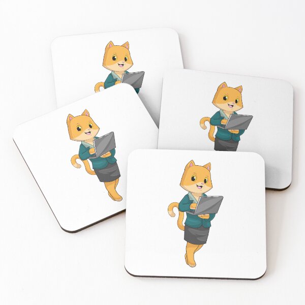 Item preview, Cat Secretary Laptop Office designed and sold by Snabdesign84.