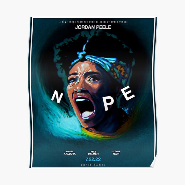 "nope movie" Poster for Sale by cynthyaart Redbubble