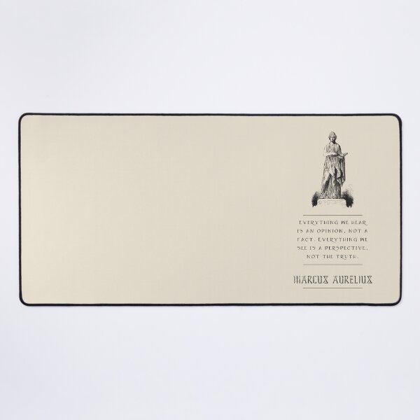 Item preview, Marcus Aurelius - Stoic Caesar - Everything we hear is an opinion, not a fact. Everything we see is a perspective, not the truth... - Stoicism quote designed and sold by ArcFoundationCo.