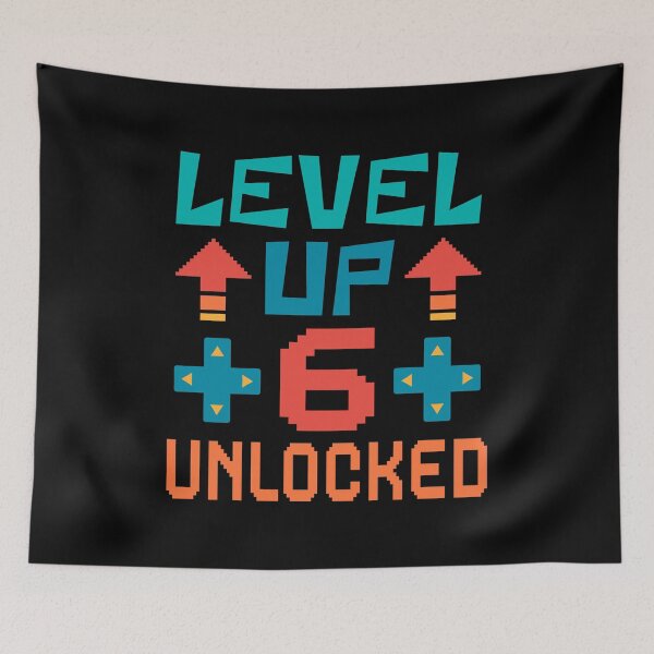 Item preview, Level Up, 6 Unlocked. Retro  designed and sold by ACC .