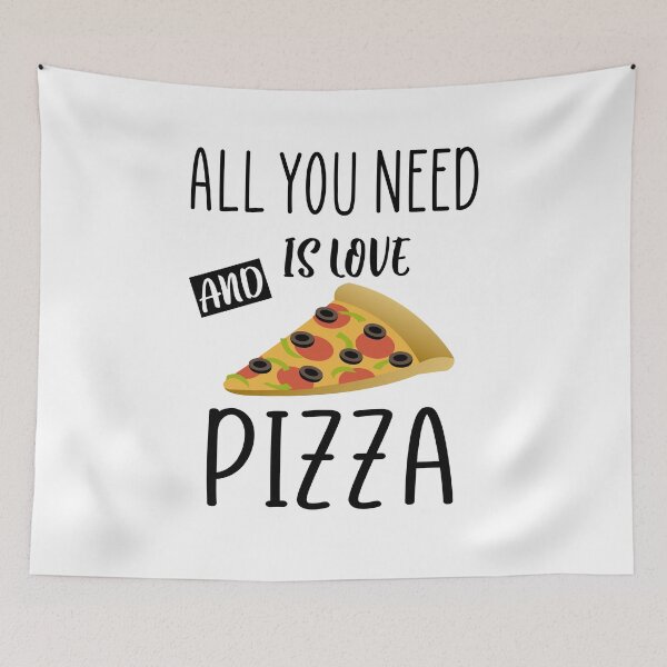 Item preview, All you need is love and pizza designed and sold by Ashtreemeadow.