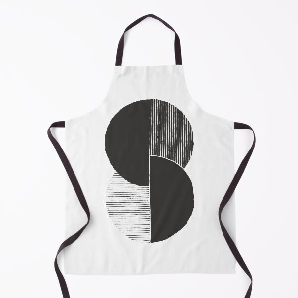Item preview, Circle B&W Pieces Abstract Geometric #2 designed and sold by printheavenart.