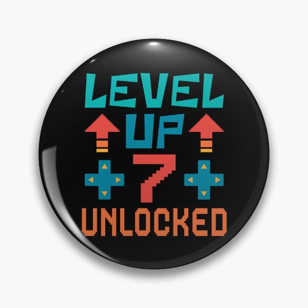 Item preview, Level Up, 7 Unlocked. Retro  designed and sold by ACC .