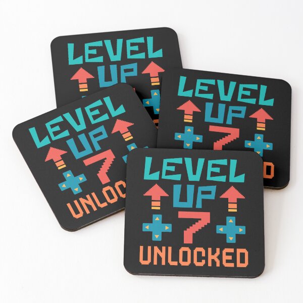 Item preview, Level Up, 7 Unlocked. Retro  designed and sold by ACC .
