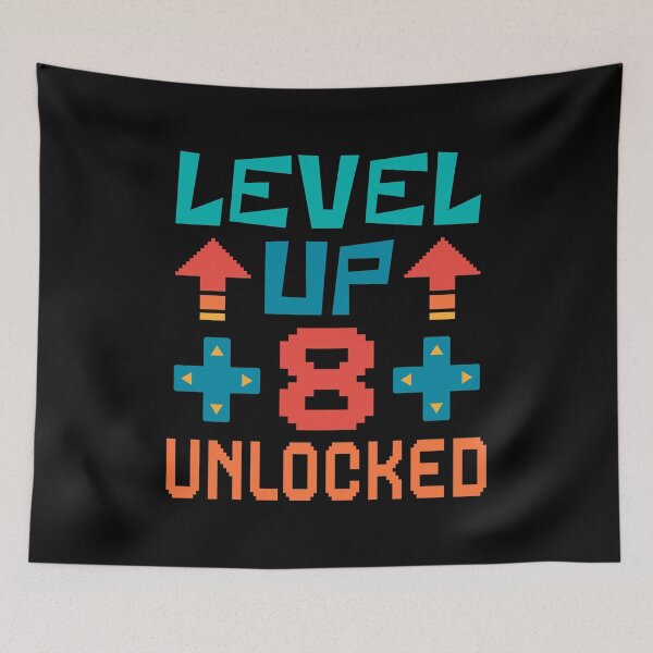 Item preview, Level Up, 8 Unlocked. Retro  designed and sold by ACC .
