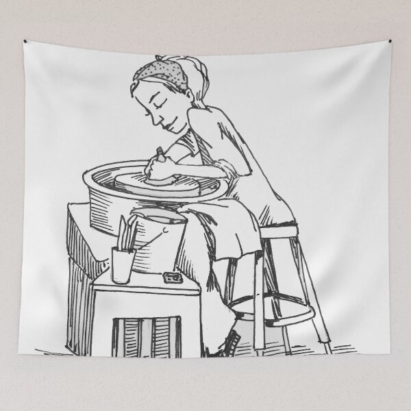 Item preview, Pottery Lady designed and sold by joyful-musings.