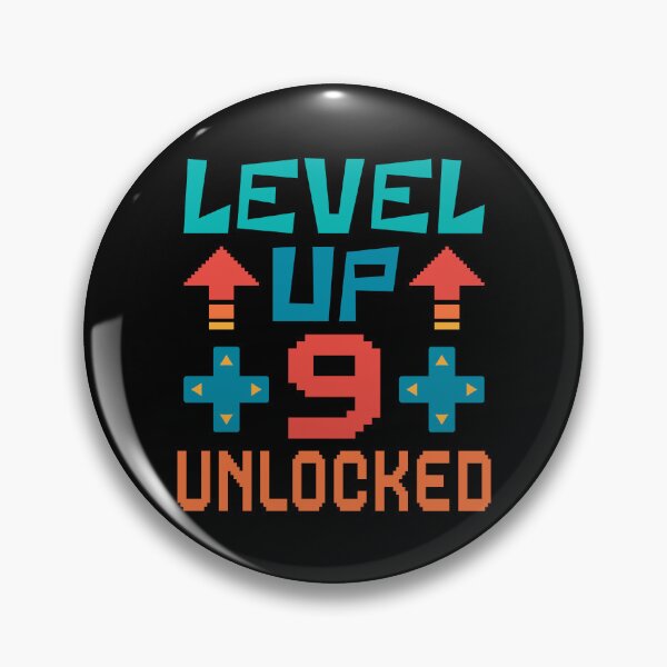 Item preview, Level Up, 9 Unlocked. Retro  designed and sold by ACC .