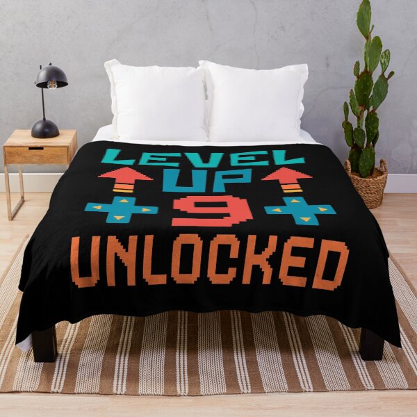 Item preview, Level Up, 9 Unlocked. Retro  designed and sold by ACC .