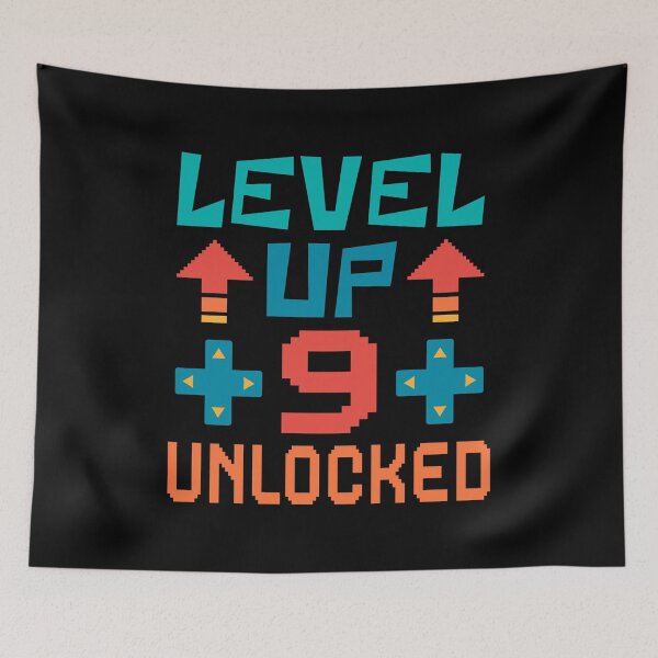Item preview, Level Up, 9 Unlocked. Retro  designed and sold by ACC .