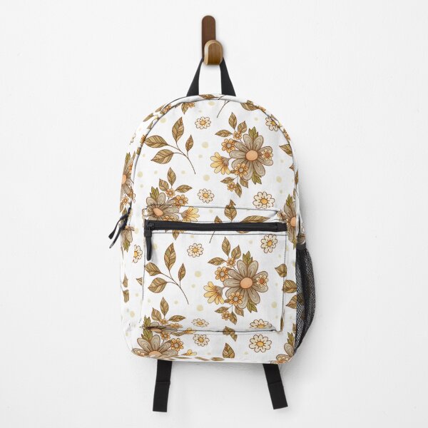 Item preview, Pretty brown and yellow floral pattern designed and sold by Mysticgroovegoods.