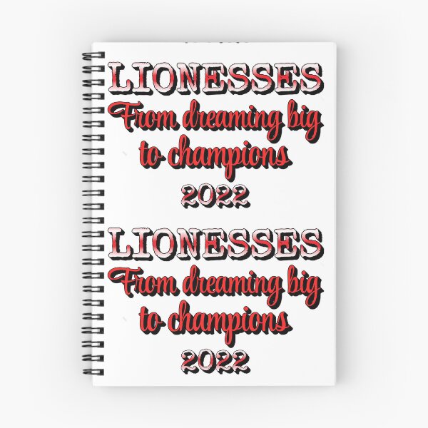 Item preview, Lionesses From Dreaming Big To Champions Female Football Red And White Design designed and sold by TrulyEpoque.