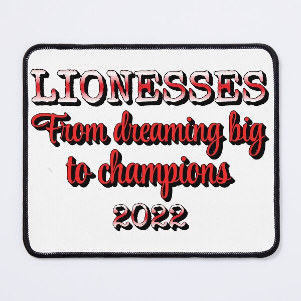 Item preview, Lionesses From Dreaming Big To Champions Female Football Red And White Design designed and sold by TrulyEpoque.