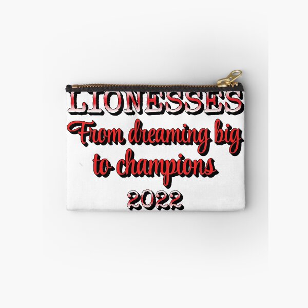 Item preview, Lionesses From Dreaming Big To Champions Female Football Red And White Design designed and sold by TrulyEpoque.