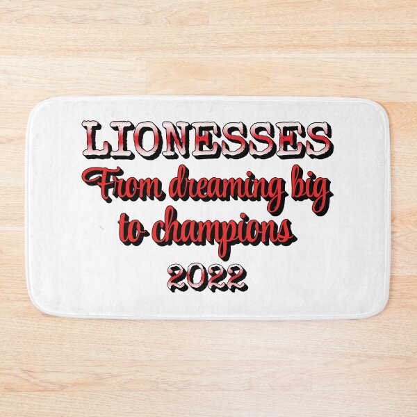 Item preview, Lionesses From Dreaming Big To Champions Female Football Red And White Design designed and sold by TrulyEpoque.