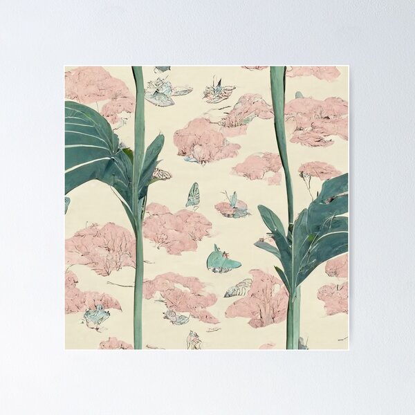 Aperçu de l'œuvre Motif de papier peint de style Studio Ghibli créée et vendue par ontano.