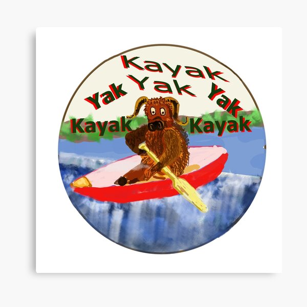 Item preview, Kayaking Yak wants to Yak designed and sold by VerdeDoodleDuck.