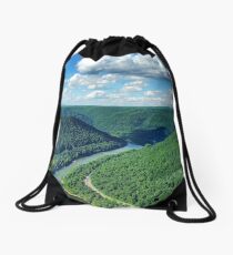 New River Gorge Drawstring Bag
