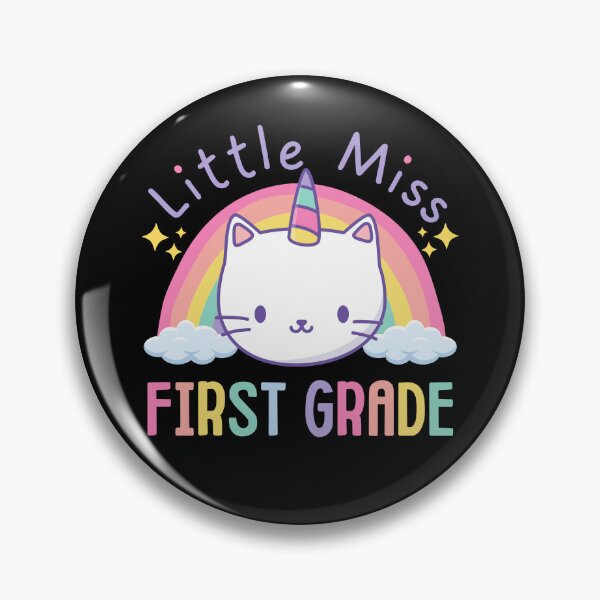 Item preview, Little Miss First Grade 1st Grade Rainbow Caticorn Unicorn Cat Back to School designed and sold by jasmynnoel.