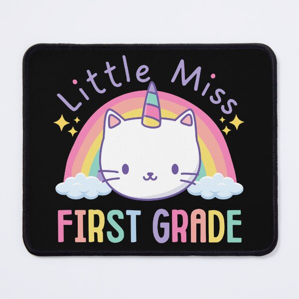 Item preview, Little Miss First Grade 1st Grade Rainbow Caticorn Unicorn Cat Back to School designed and sold by jasmynnoel.