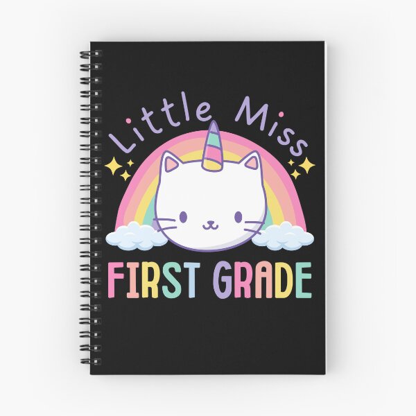 Item preview, Little Miss First Grade 1st Grade Rainbow Caticorn Unicorn Cat Back to School designed and sold by jasmynnoel.