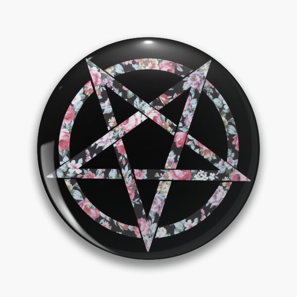 Item preview, Floral Pentagram designed and sold by Apocalyptopia.