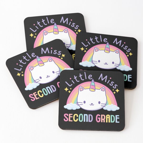 Item preview, Little Miss Second Grade 2nd Grade Rainbow Caticorn Unicorn Cat Back to School designed and sold by jasmynnoel.