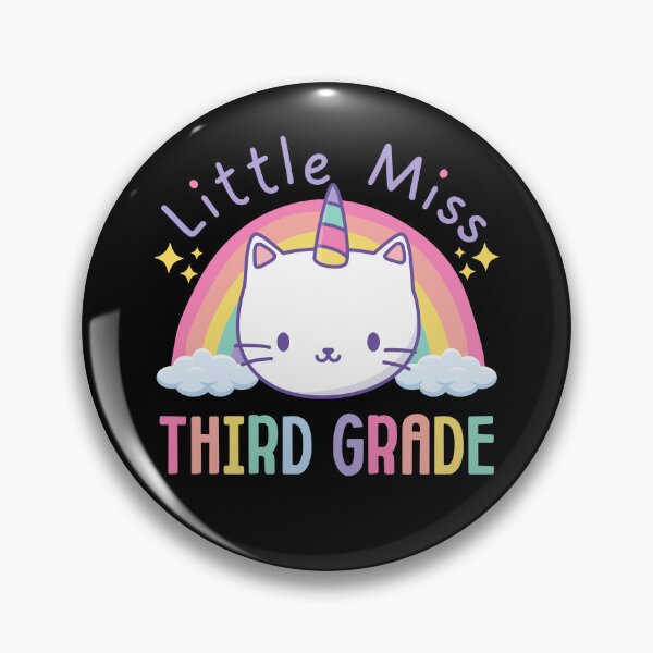 Item preview, Little Miss Third Grade 3rd Grade Rainbow Caticorn Unicorn Cat Back to School designed and sold by jasmynnoel.